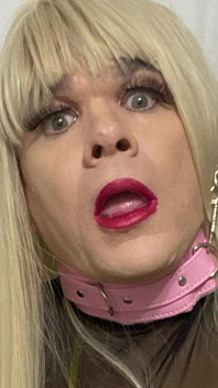 Puszczalska blondynka jebanie CD Madison Crossdressing podczas przykuty do niewoli BDSM