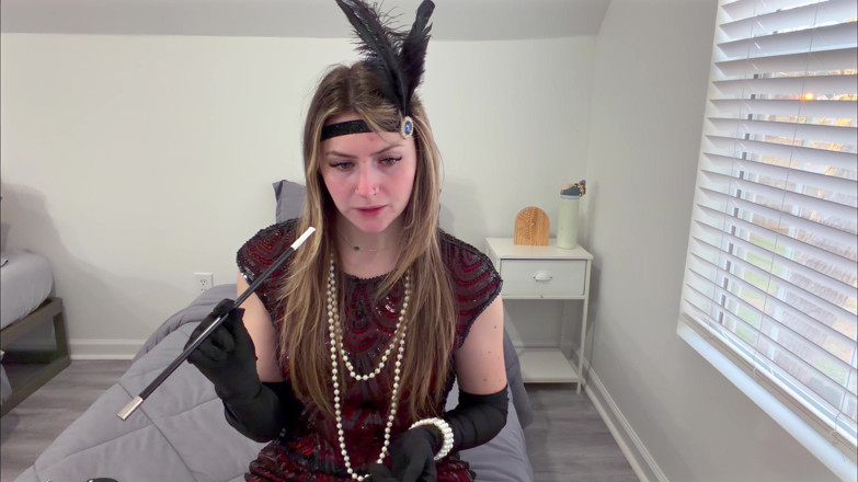 Kink in Time: London Evans Ryczący 20s Self-bondage Uwodzenie 4K POV Niewoli Fantasy czeka!