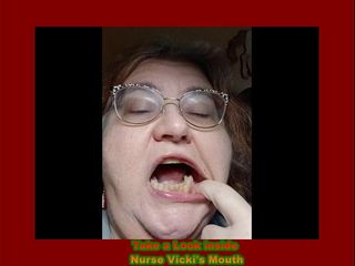 BBW nurse Vicki adventures with friends: अनुरोधित वीडियो मेरे मुंह के अंदर देखो