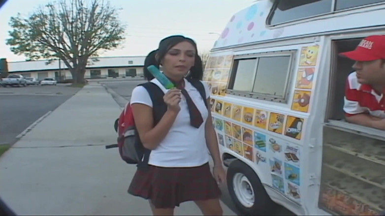 TeenXXX Stories: Sexy pigtail teen fucked and creampied in his truck
