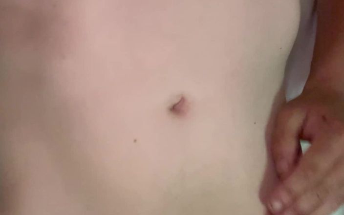 Sissy Lingerie: 자지 반지를 끼고 오렌지 란제리를 입고 자위하는 Sissy