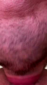 18 Vs 65 Years Close up Cleaning Anal Hole of Angel with Long Tongue