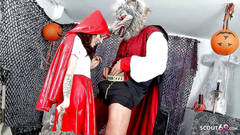 Full porn collection: Wielki zły wilk z ogromnym kutasem rucha chudą nastolatkę Jordanne...