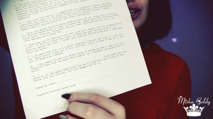 Goddess Misha Goldy: Contrato de dívida financeira! Como se tornar meu
