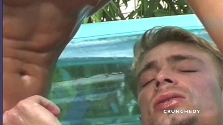 GAY VINTAGE PORN: Straights friends fucking the swimming pool outdoor