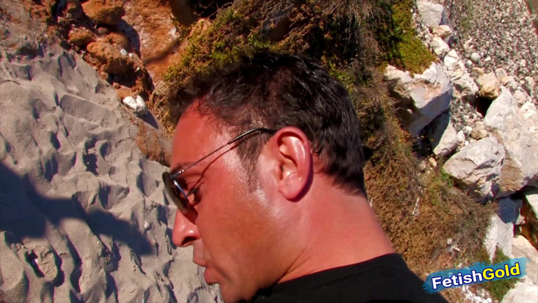 Old Bangs Young: Naughty blonde teen have wild sex on the beach with...