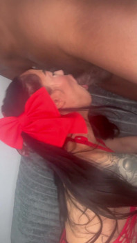 MILF Gia Deepthroating on Big Black Cock Shortie