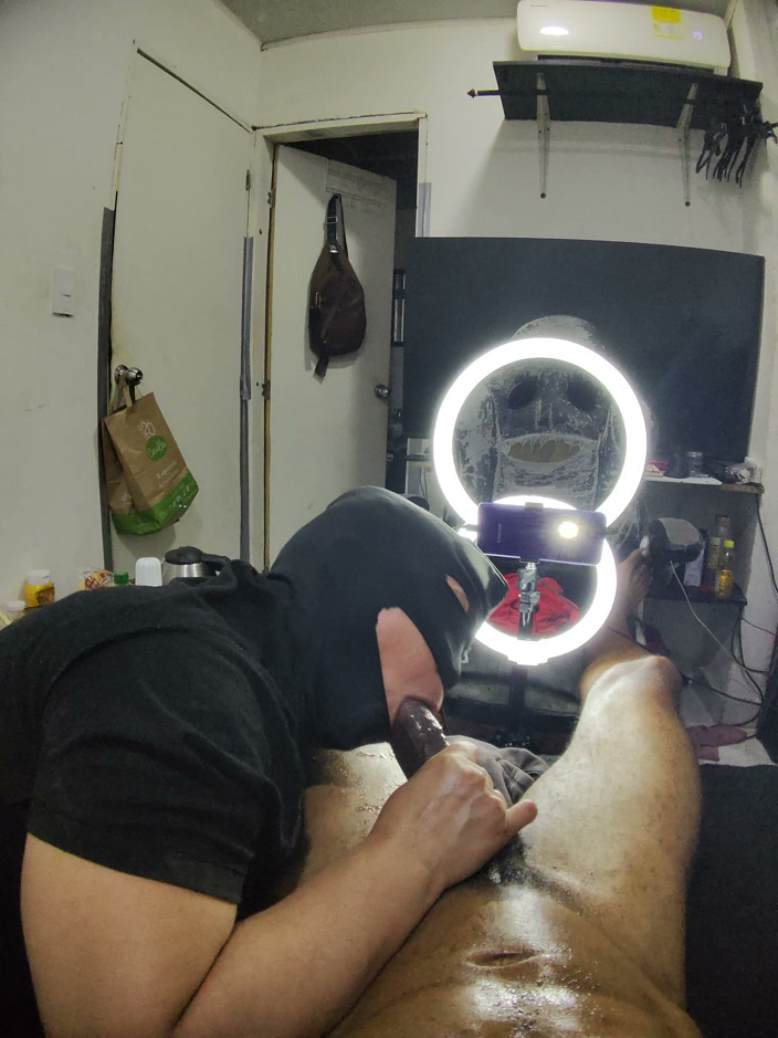 Cum-lobian dickdrainers: Throat Champ Black Mask 2