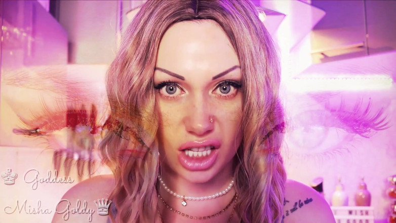 Goddess Misha Goldy: Koklayıp mastürbasyon yapmak için para ödemeyi seviyorsun! Göz teması ve asmr...