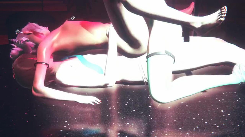 Yaoitube: Yaoi Femboy - Sora trabajando con el pie y doble penetración