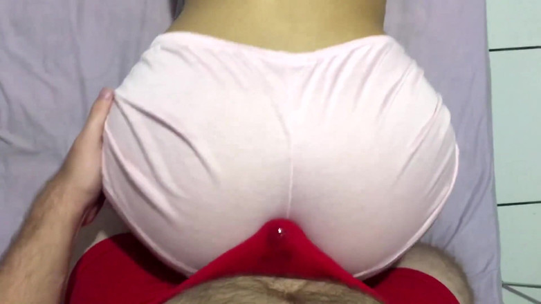 College-couple: Compilación de semen en los pantalones, joroba seco, culo y...