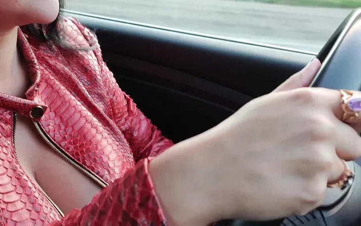Princess18_: Fast Driving, Leather, High Heels 4K