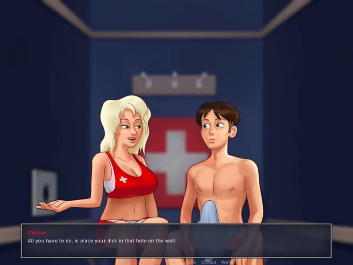 Dirty GamesXxX: SummerTime Saga: глорихол в раздевалке, эпизод 35