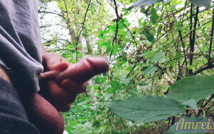 Amreis: Quente extrema floresta, masturbação, porra em slomo
