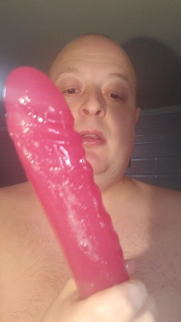 Charlieboy69: Głębokie gardło ogromny 18-calowy fioletowy podwójny dildo