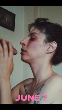 Hello, I Present to You a Great Video, I Love Being on My Knees with a Lollipop in My Mouth.