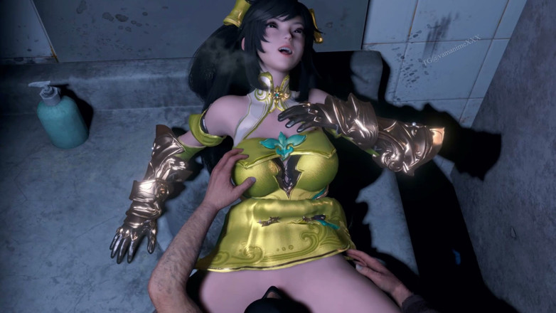 Why fuck so hard: 3D stora bröst Cosplay slampa fusk med stor kuk i...