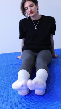 White Socks Goddess in the Gym