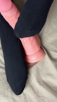 Solo Girlfriend with Rubber Dick Toy