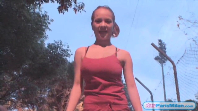 Teen Paris Milan: Paris Milan - Jumping jacks!
