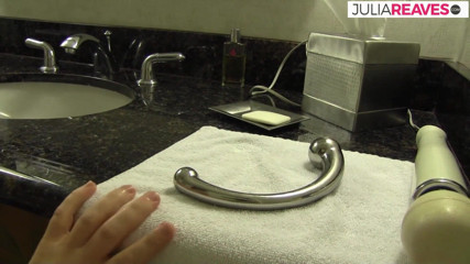 Julia Reaves Darkside: Horny girl fucks ass with a dildo while a vibrator...