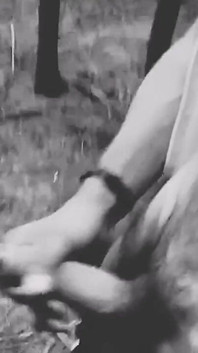 Famous Influencer Ejaculates in the Forest