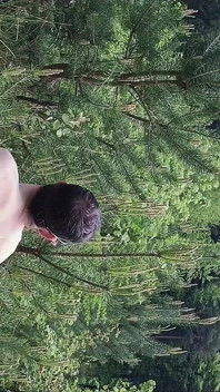 Jerking off a Dick Outside on a Hill with a View