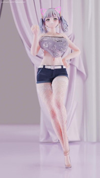 [mmd] Naruto tide Imashio aoa - Heart Qi b ultra kraťasy belly pocket striptease