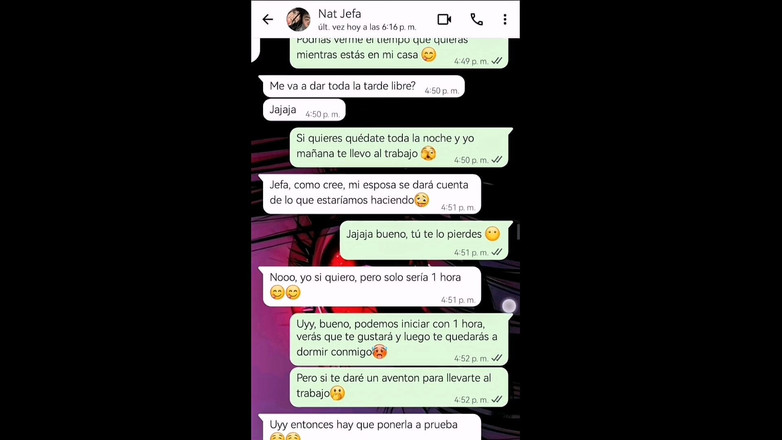 Armando Vicente: Whatssapp torride avec la salope de mon patron se termine...