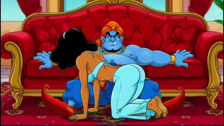 Octopussy Lovers Club: Prinses Jasmine, aladdins cuckold vrouw. Cartoonparodie