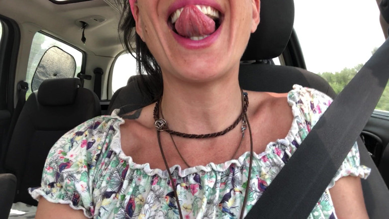 Goddess Maya: Driving and Showing You My Pussy