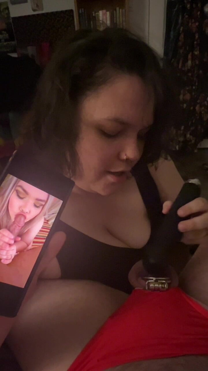 MyPrejacBoyfriend: Vibrování mého paroháčského manžela v ploché kleci během SPH
