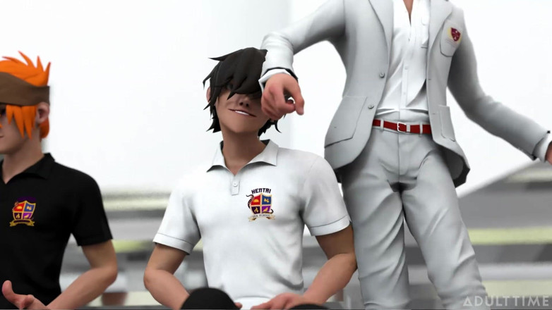 Hentai Sex School: Hentai Sex College 2. semestr, část 3 - Sexy hentai dívky tlačí své kundičky...