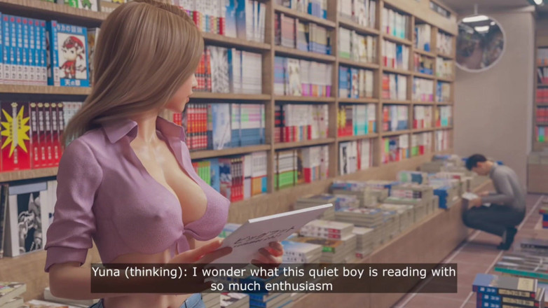 Girl Xgamer: Seks orang asing kotor di sebalik rak buku