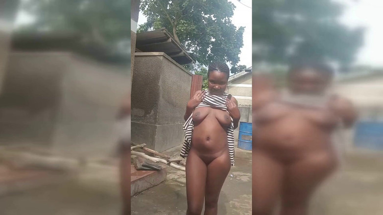 African Beauties: Black Teen Lesbians Risky Outdoor Fun