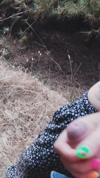 Very Risky Fucking in the Forest with Cute Sea Views