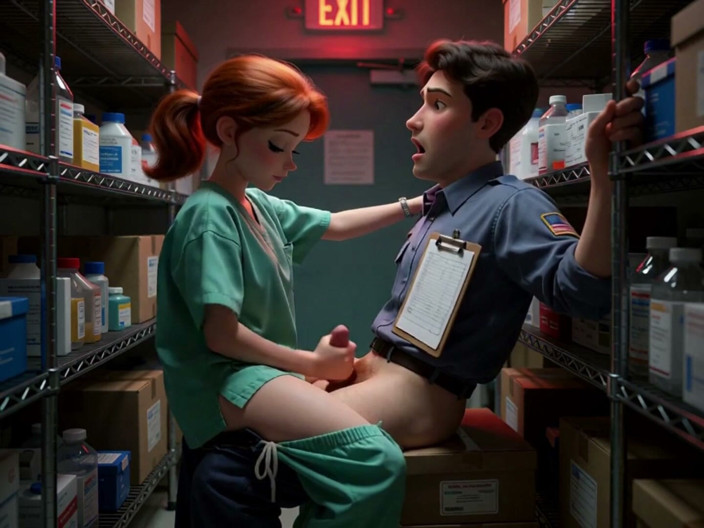 My night collection: The Blowjob-giving Nurse, Famous Among Doctors and Nurses, Relieves Them...