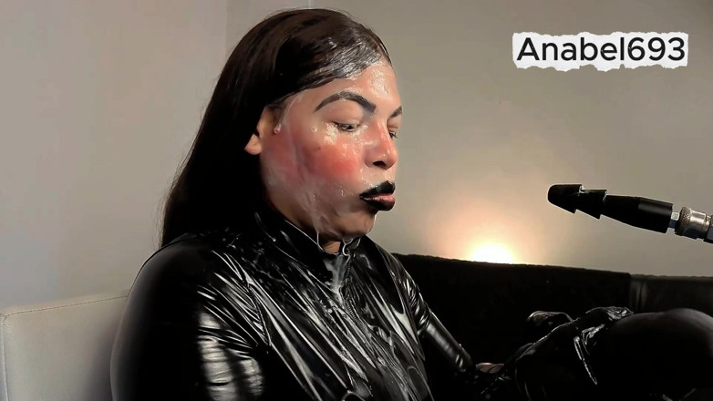 anabel693: A Demon Dressed in Latex, Latex Gloves, a Latex Suit,...