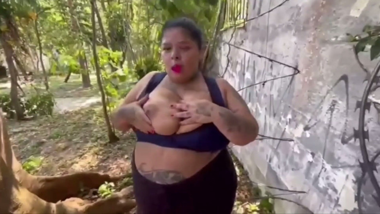 Mary Jhuana: BBW and the Tattooed Man Outdoor Naughtiness
