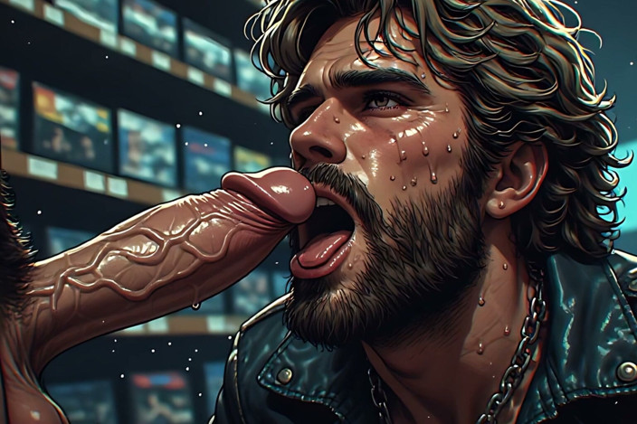 Erotic Man: Dirty Talk and Blowjob Art