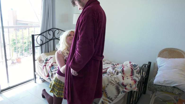 Erin Electra: Frustrated stepdad unloads in inside his stepdaughter after a hard...