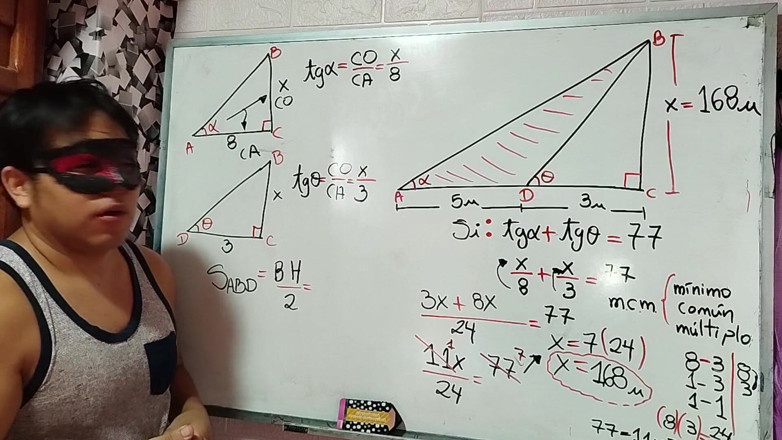 Rosaroja: 27 Trygonometria Oblicz wysokość i powierzchni trójkąta - Matematyka seksualna - Azaghal...