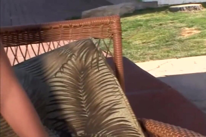 American Idol X: Beautiful brunette plays with a big solid cock outdoor