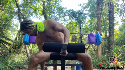 Arthur Eden aka Webcam God: Bench press & dumbbells (4K)