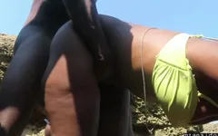Madura tia recebendo pau de garoto