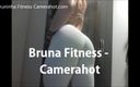 Bruninha fitness: Legging ketat putih - celana dalam yoga - pantat brasil - sepatu kebugaran...