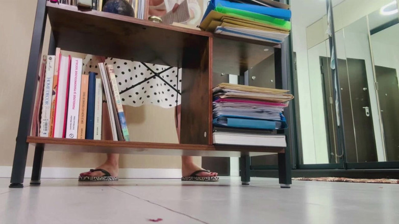 Goddess Celine: Squatting Cotton Panty