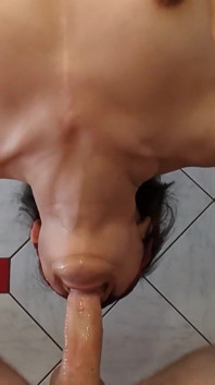 Rough Throatfuck on Kitchen Table for Slutty Asian Teen Littlelewdluna - Facefuck Feast