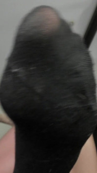 Black Socks in Long Feet