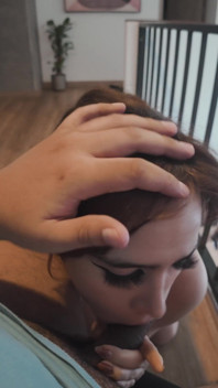 Secret Blowjob and Facial While My Friend Films a Vlog